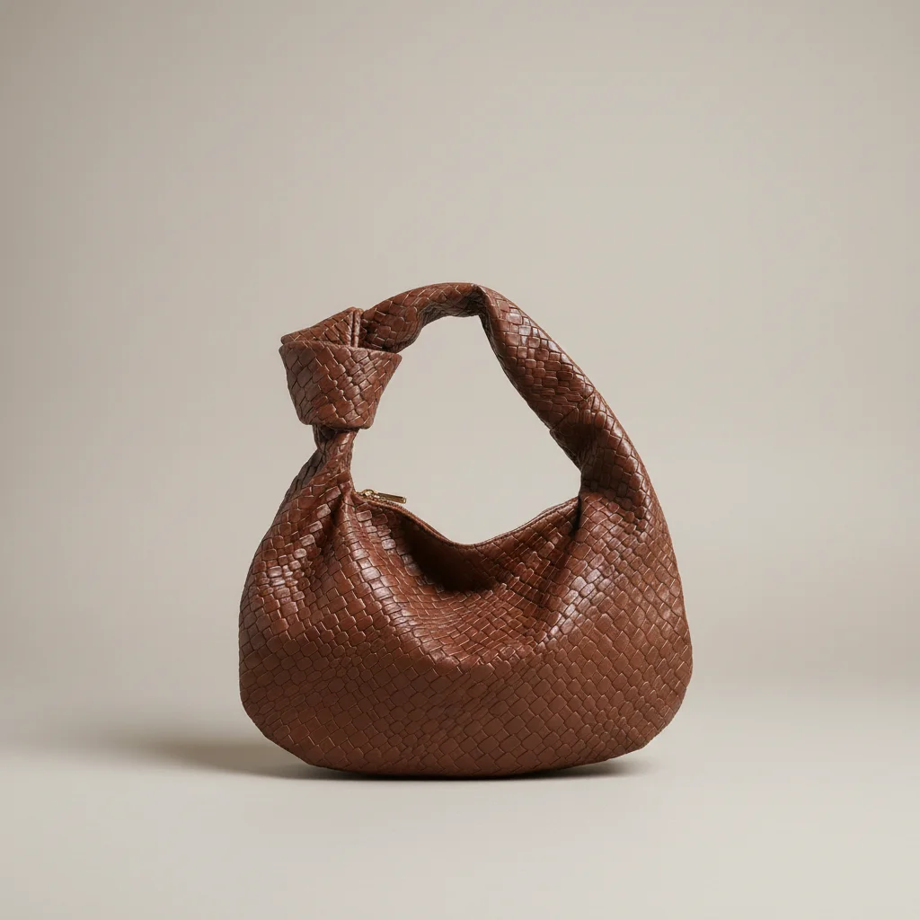 Sac tressé femme simili cuir souple - Vue 2 - sac tressé