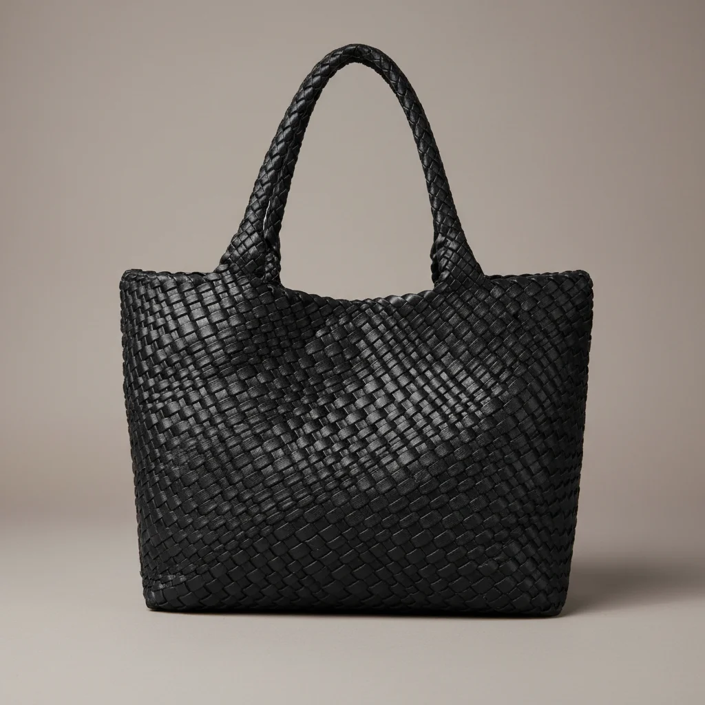 Sac tressé femme simili cuir souple - Vue 4 - sac tressé