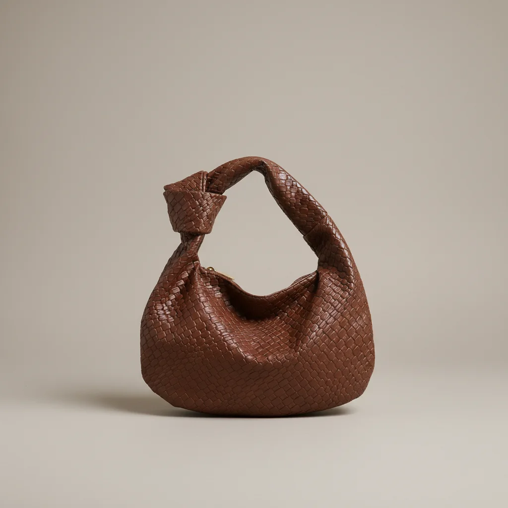 Sac tressé femme simili cuir souple - Vue 4 - sac tressé