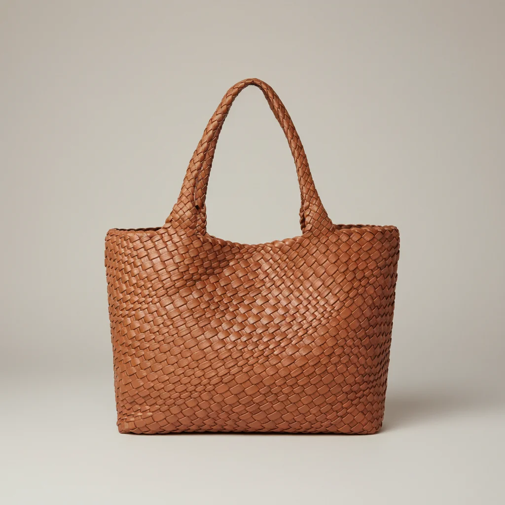 Sac tressé femme simili cuir souple - Vue 6 - sac tressé