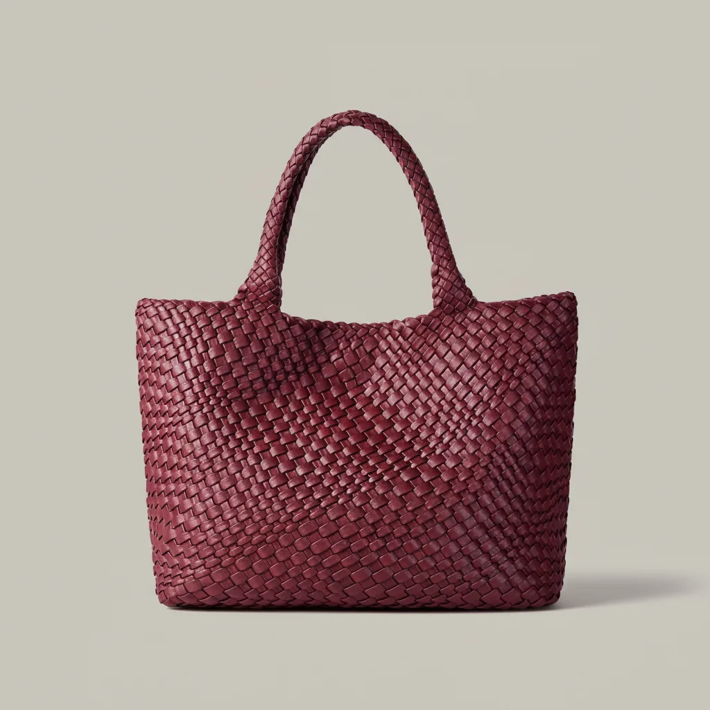 Sac tressé femme simili cuir souple - Vue 8 - sac tressé