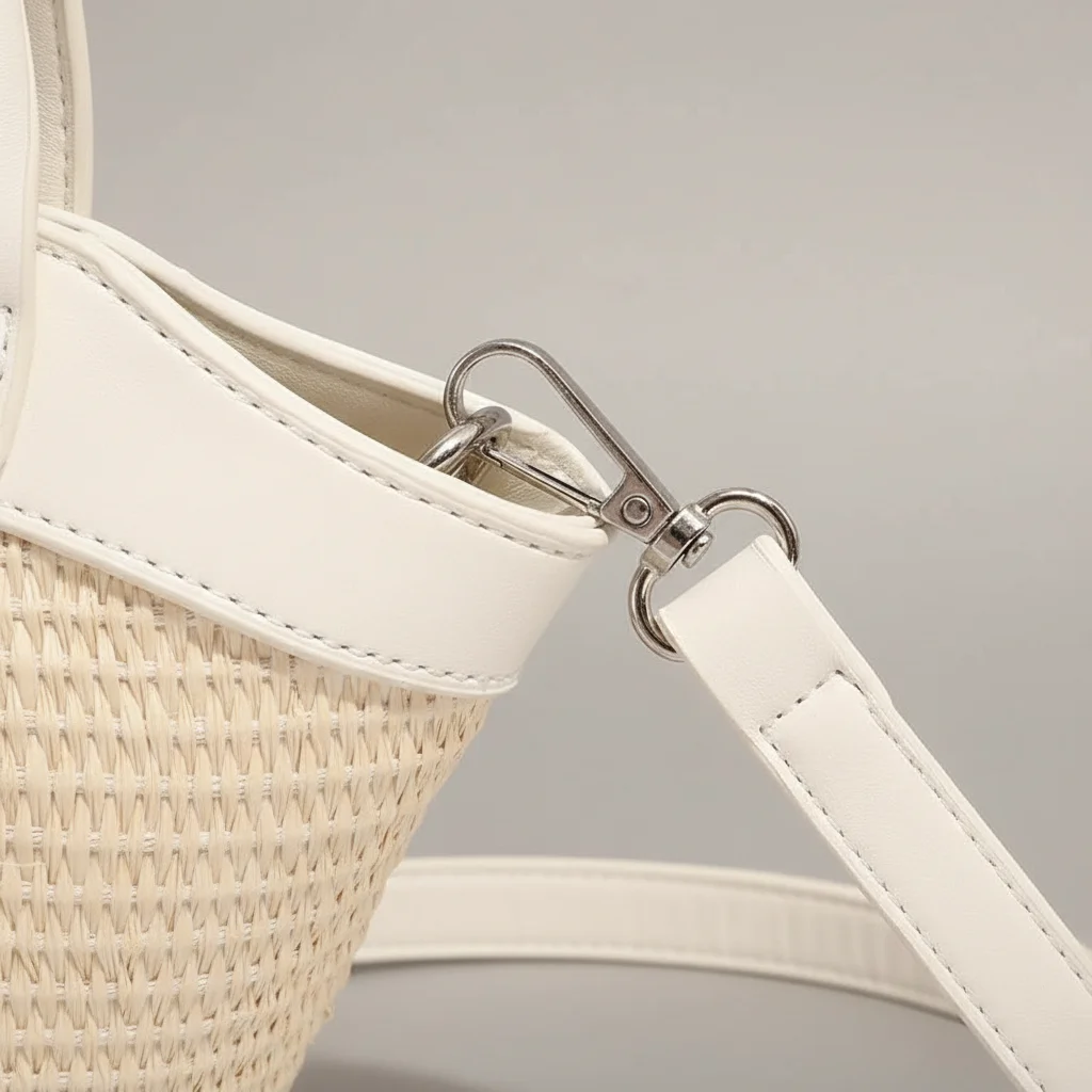 Sac tressé paille anse originale femme - Vue 12 - sac tressé