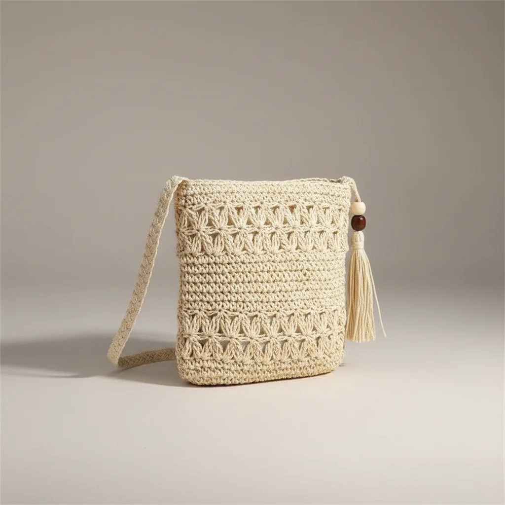 Sac tressé paille demi-lune bandoulière - Vue 36 - sac tressé