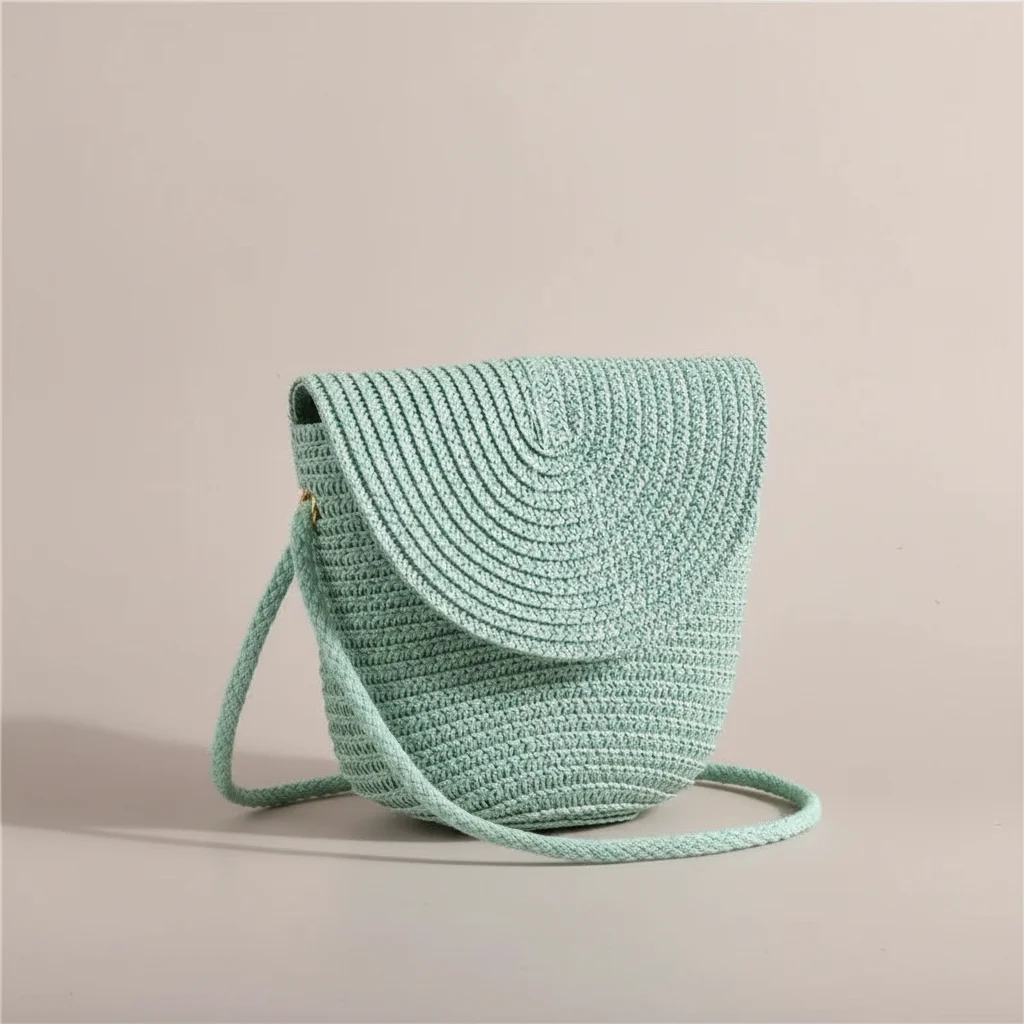 Sac tressé paille demi-lune bandoulière - Vue 41 - sac tressé