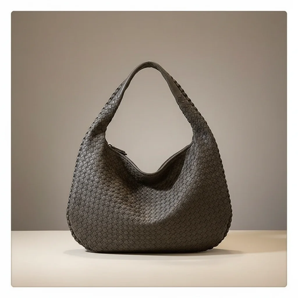 Sac tressé porté épaule simili cuir 15 pouces - Vue 18 - sac tressé