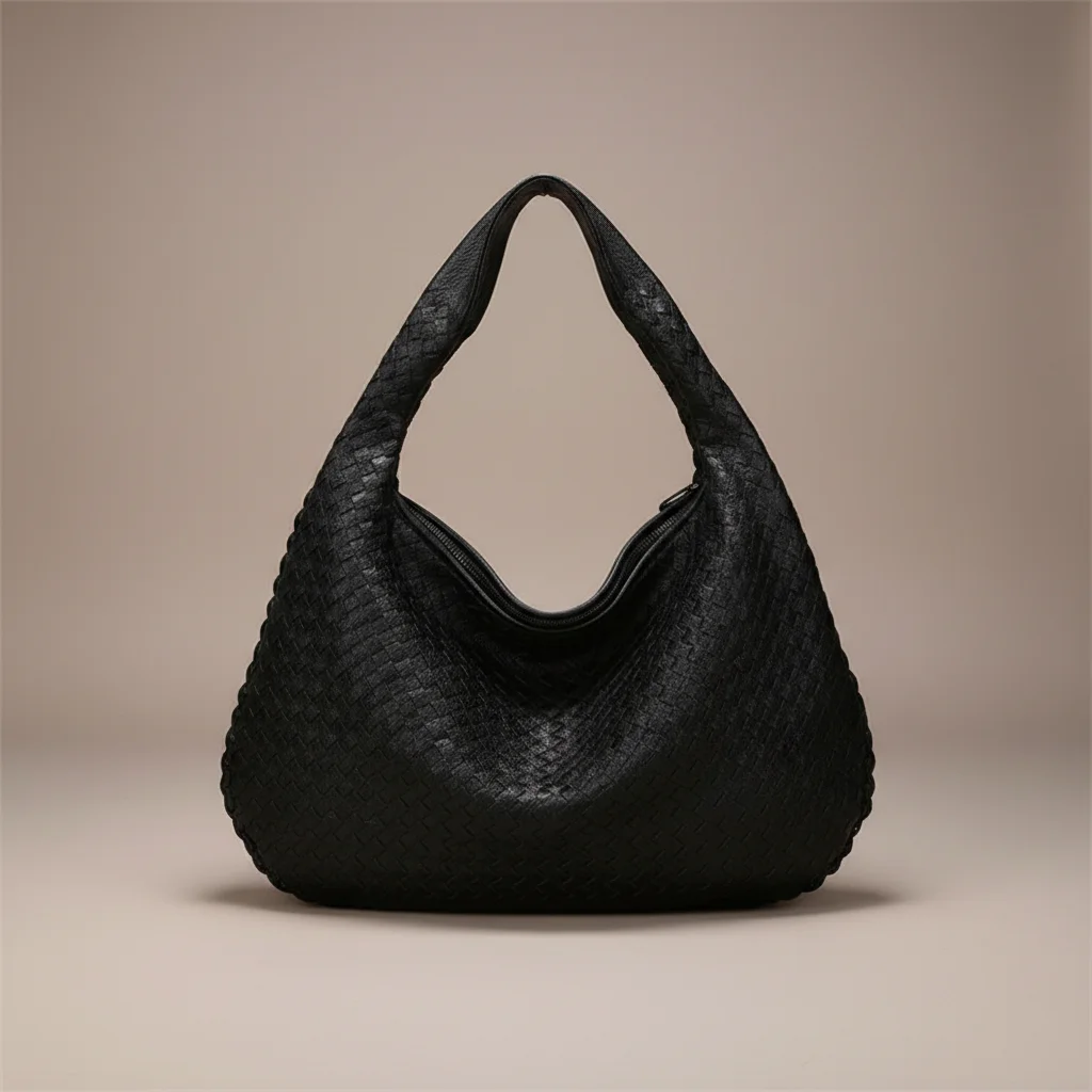 Sac tressé porté épaule simili cuir 15 pouces - Vue 6 - sac tressé