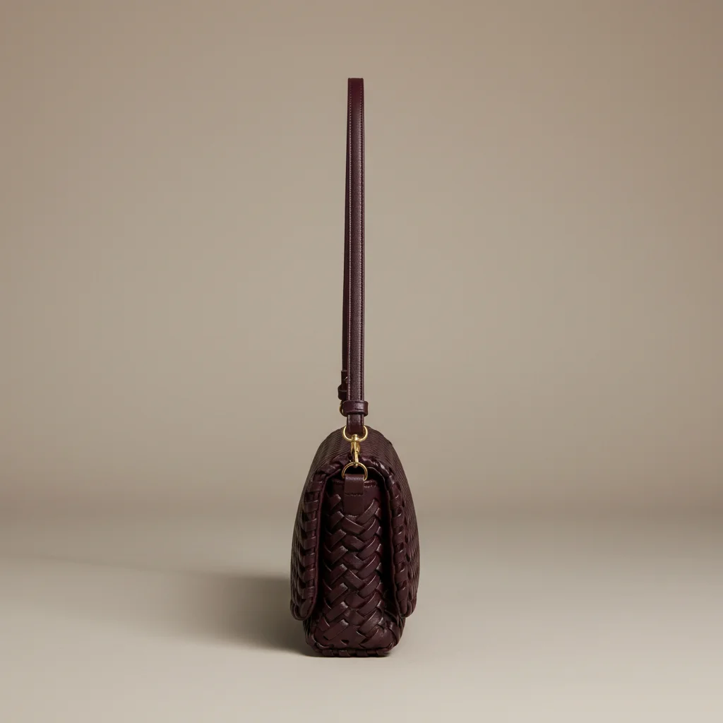 Sac tressé simili cuir structuré - Vue 2 - sac tressé