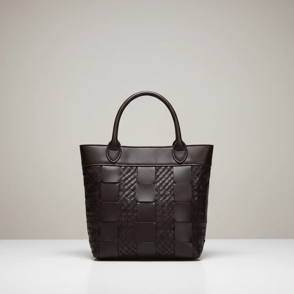sac tressé simili cuir structuré - Vue 6 - sac tressé