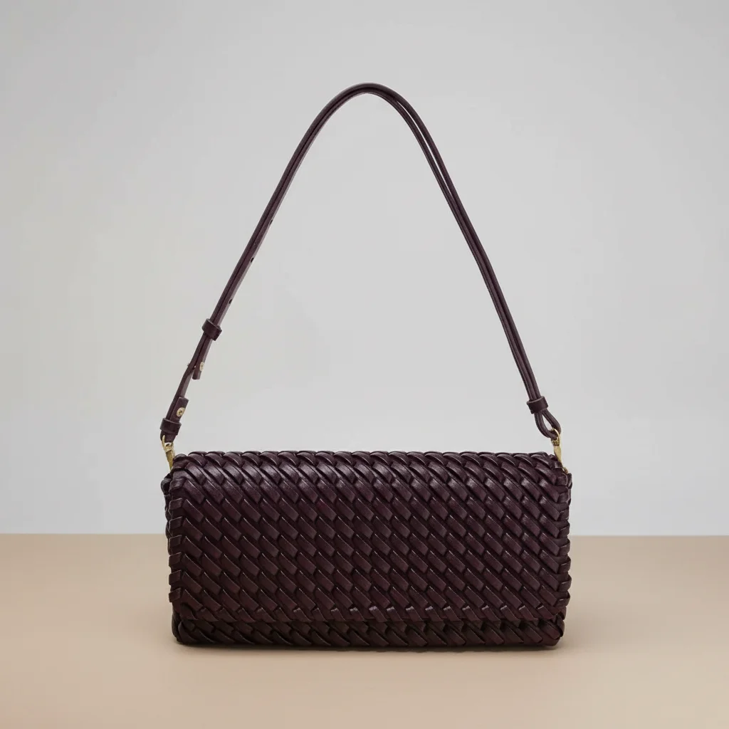 Sac tressé simili cuir structuré - Vue 7 - sac tressé