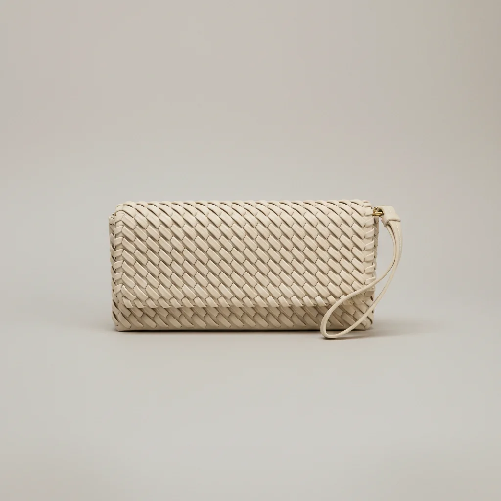 Sac tressé simili cuir structuré - Vue 8 - sac tressé
