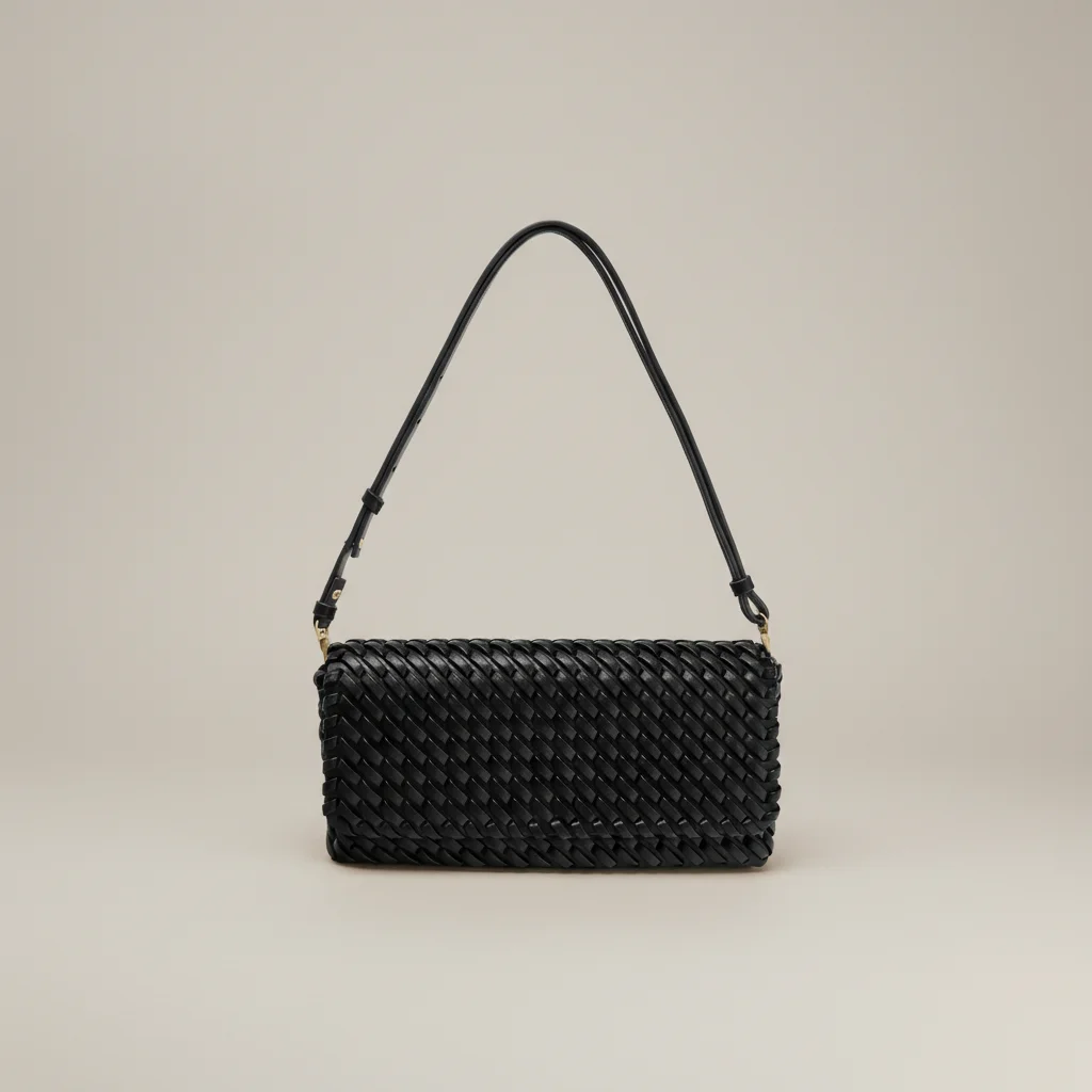 Sac tressé simili cuir structuré - Vue 9 - sac tressé