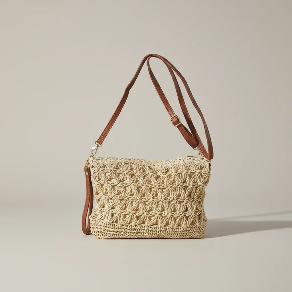 Sac tressé bandoulière femme estival - Vue 11 - sac tressé