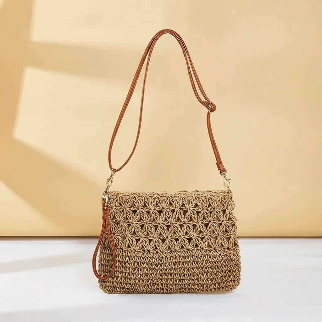 Sac tressé bandoulière femme estival - Vue 12 - sac tressé
