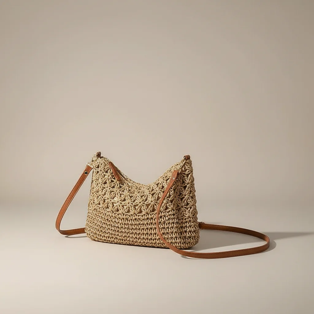 Sac tressé bandoulière femme estival - Vue 3 - sac tressé