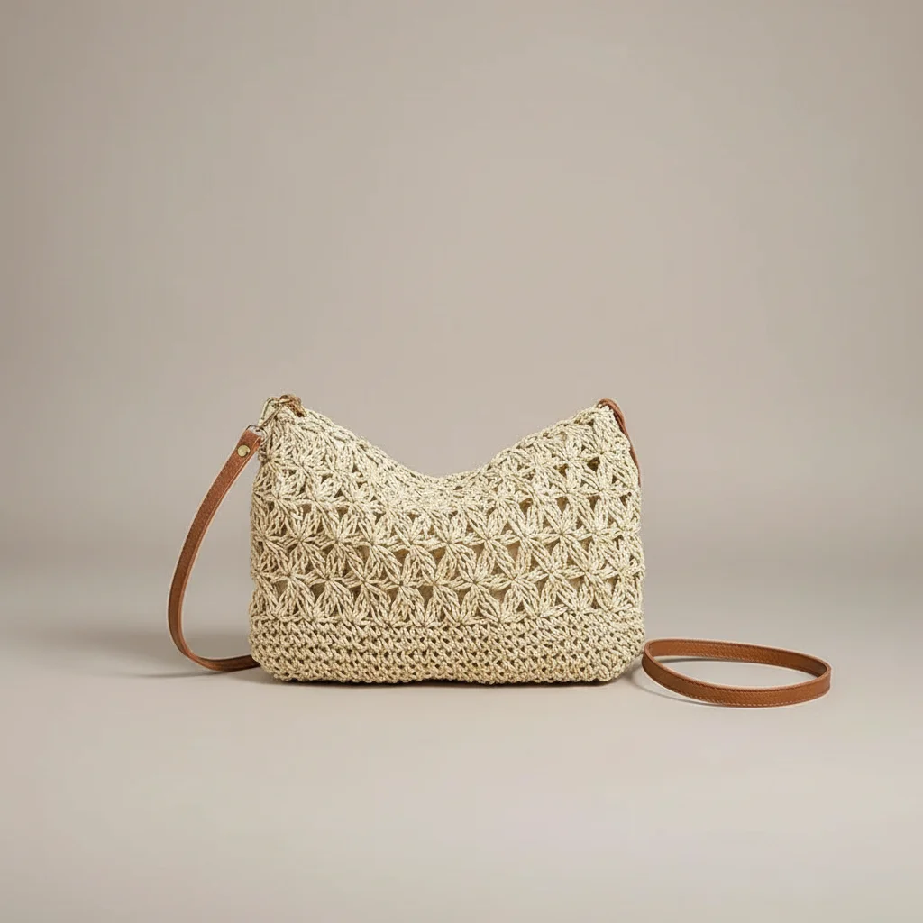 Sac tressé bandoulière femme estival - Vue 9 - sac tressé