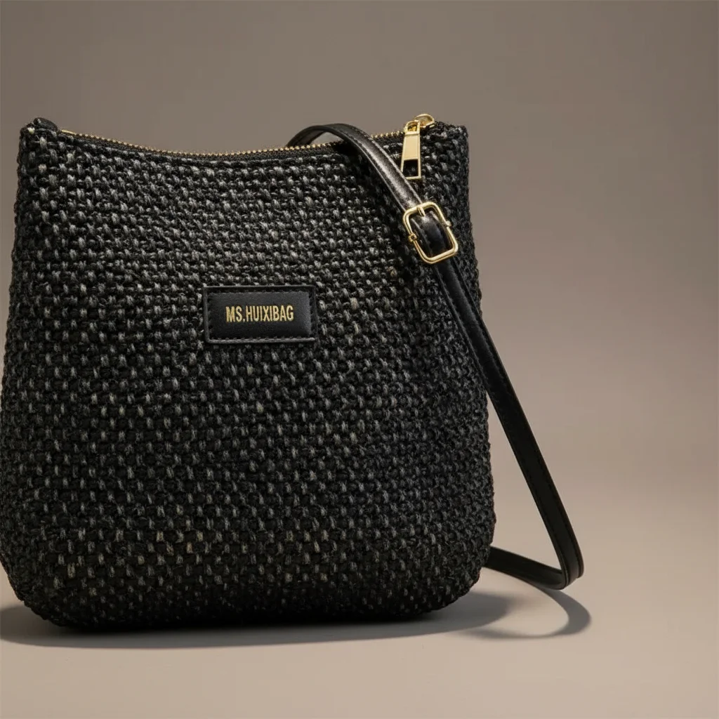 Sac tressé bandoulière femme minimaliste - Vue 4 - sac tressé