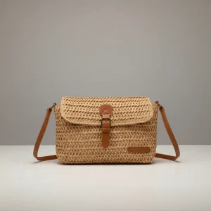 Sac tressé bandoulière femme polyester - Vue 1 - sac tressé