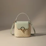 Sac tressé bandoulière femme simili cuir compact - Vue 1 - sac tressé