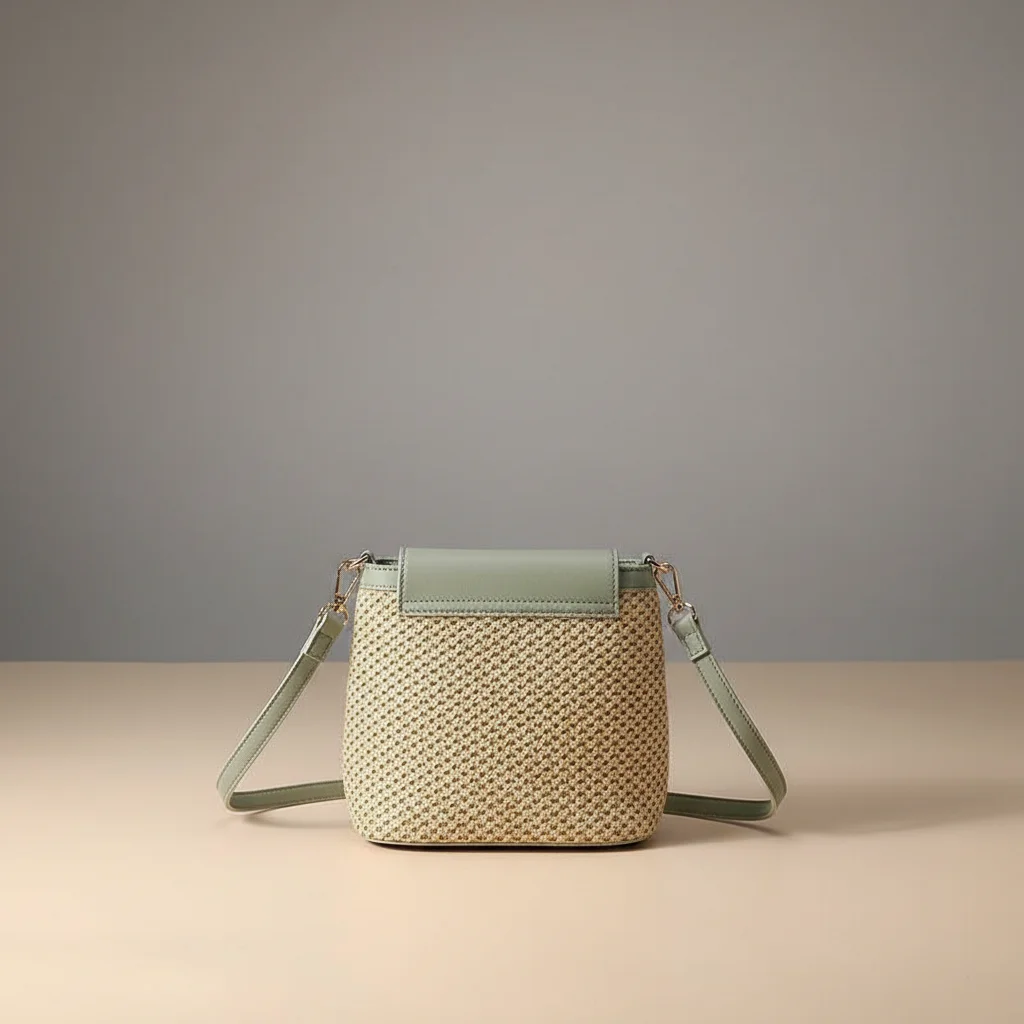 Sac tressé bandoulière femme simili cuir compact - Vue 14 - sac tressé