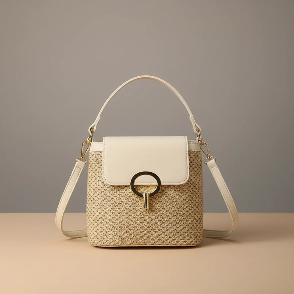 Sac tressé bandoulière femme simili cuir compact - Vue 17 - sac tressé