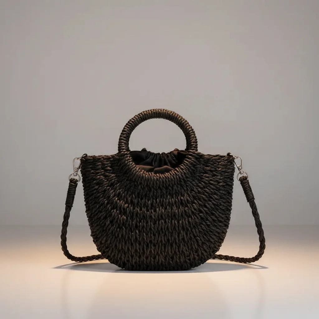 Sac tressé bandoulière femme style vacances - Vue 12 - sac tressé