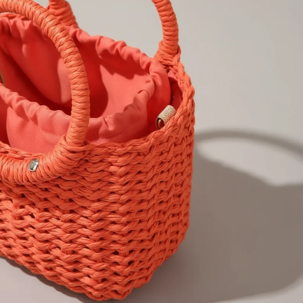 Sac tressé bandoulière femme style vacances - Vue 15 - sac tressé