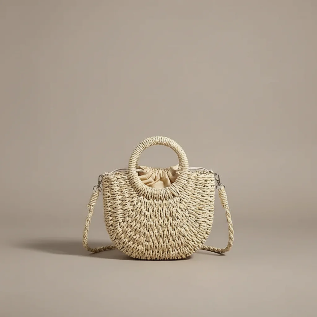 Sac tressé bandoulière femme style vacances - Vue 25 - sac tressé