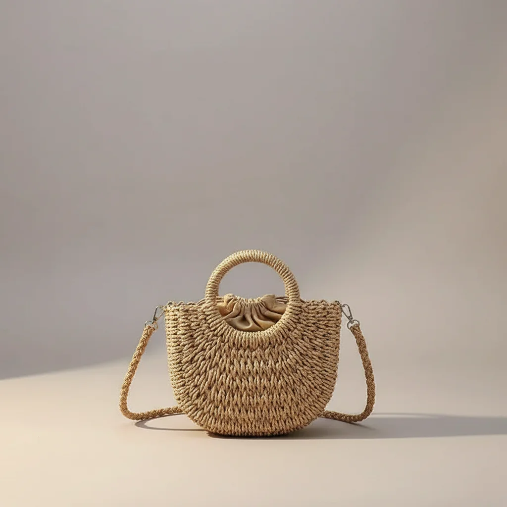 Sac tressé bandoulière femme style vacances - Vue 29 - sac tressé