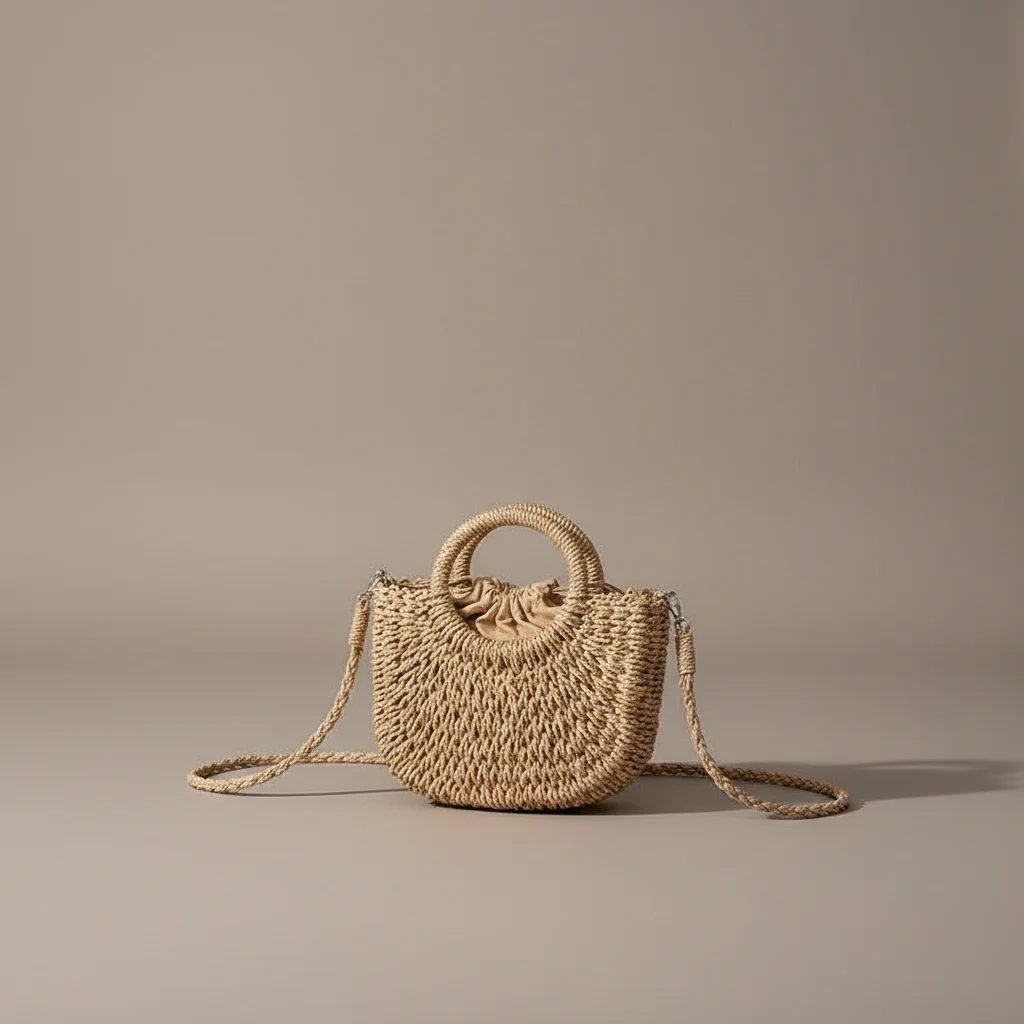Sac tressé bandoulière femme style vacances - Vue 37 - sac tressé