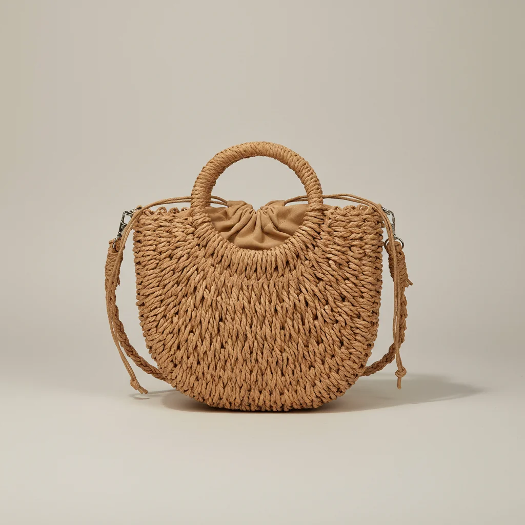 Sac tressé bandoulière femme style vacances - Vue 39 - sac tressé