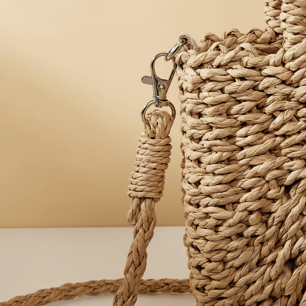 Sac tressé bandoulière femme style vacances - Vue 6 - sac tressé