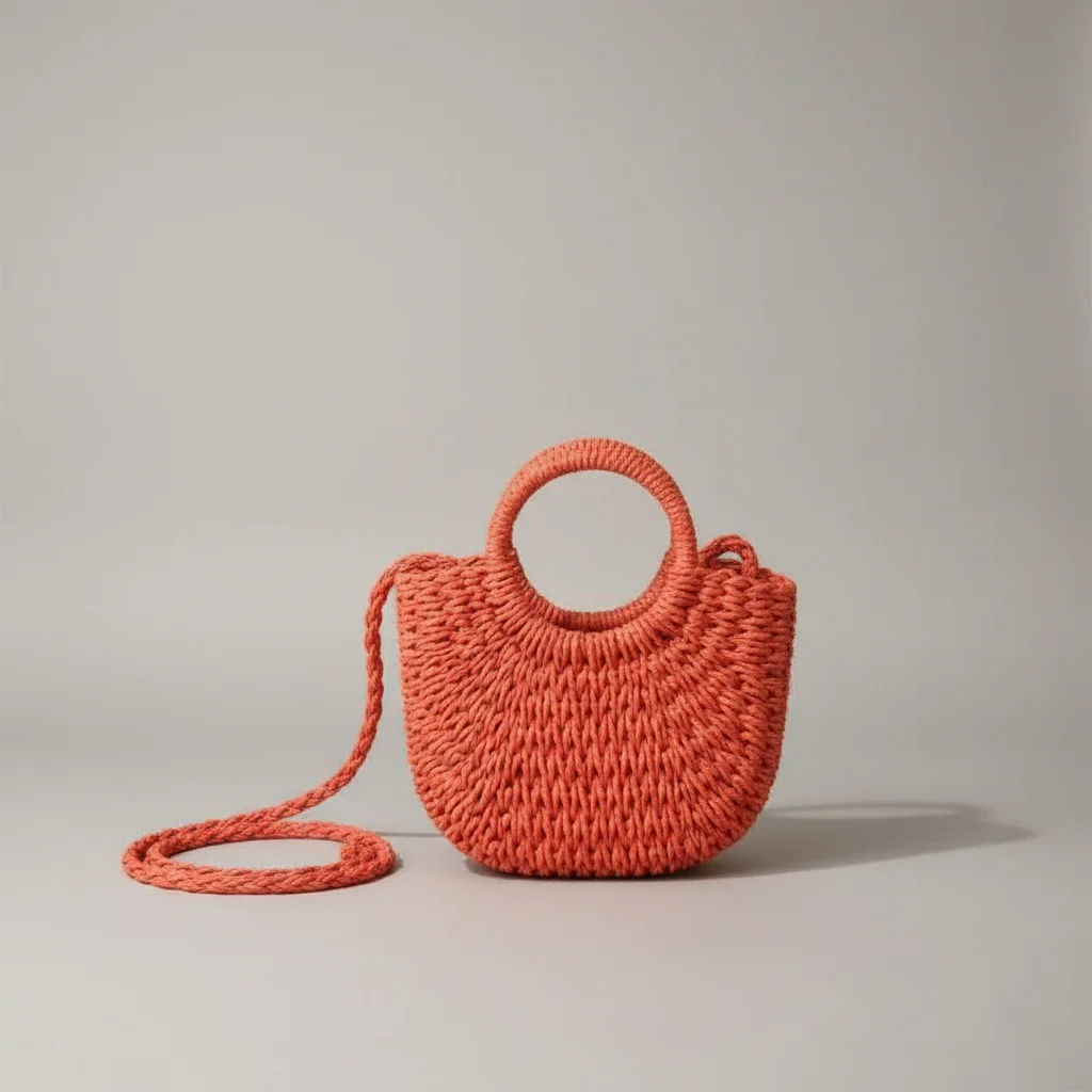 Sac tressé bandoulière femme style vacances - Vue 7 - sac tressé