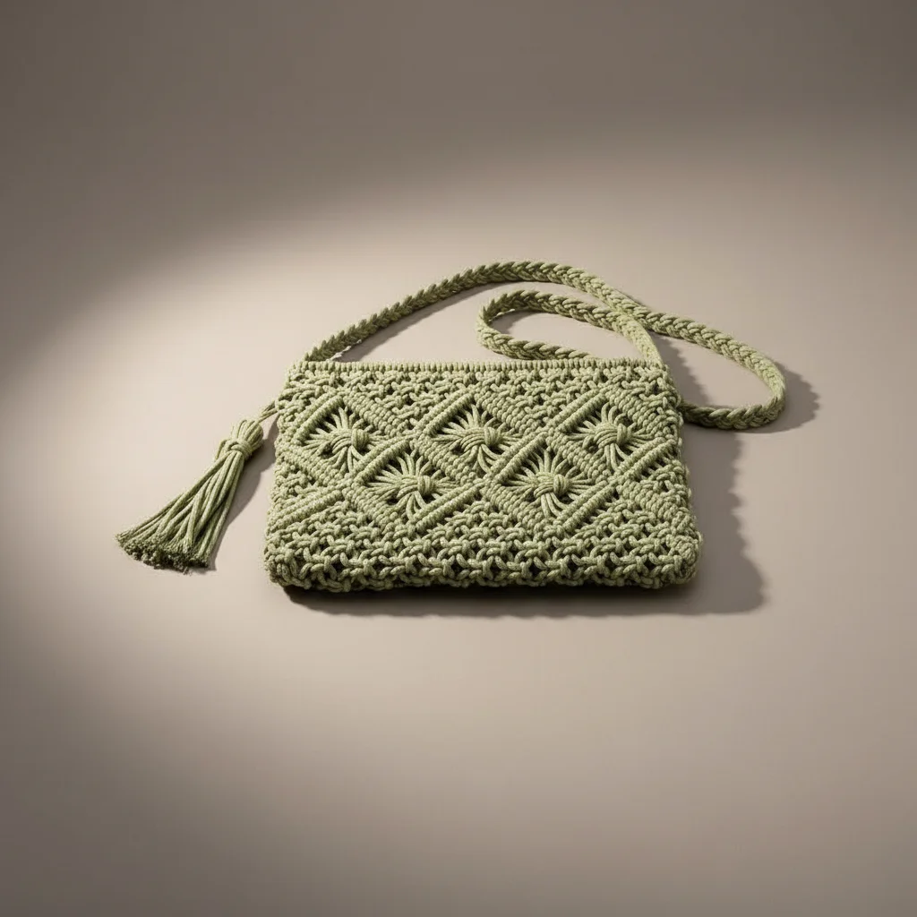 Sac tressé coton bohème bandoulière - Vue 14 - sac tressé