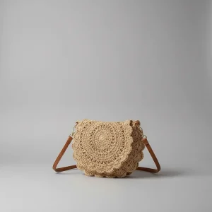 Sac tressé coton style vacances - Vue 1 - sac tressé