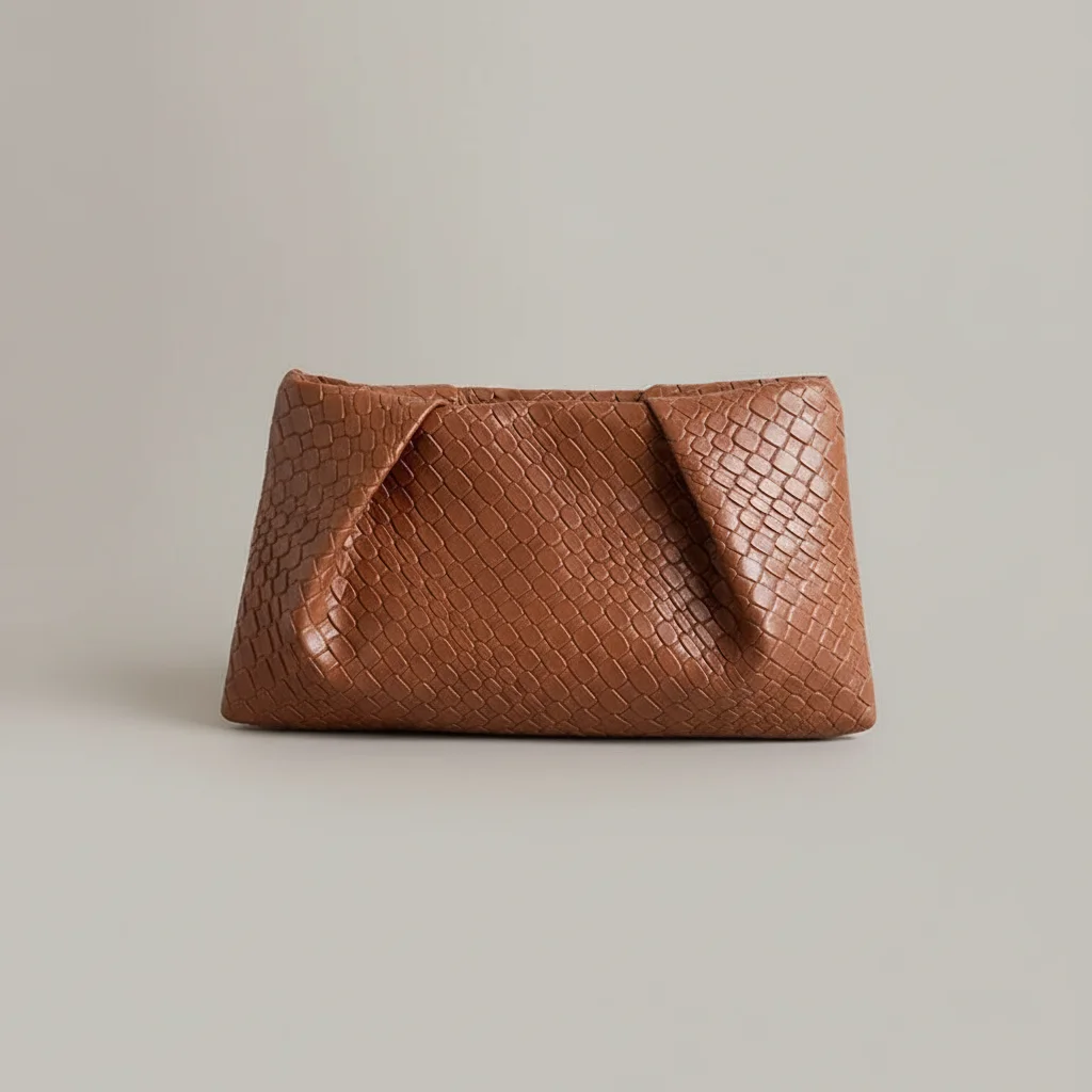 Sac tressé cuir pu soirée élégante - Vue 1 - sac tressé