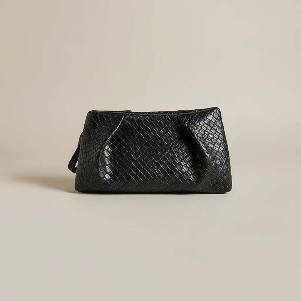 Sac tressé cuir pu soirée élégante - Vue 10 - sac tressé