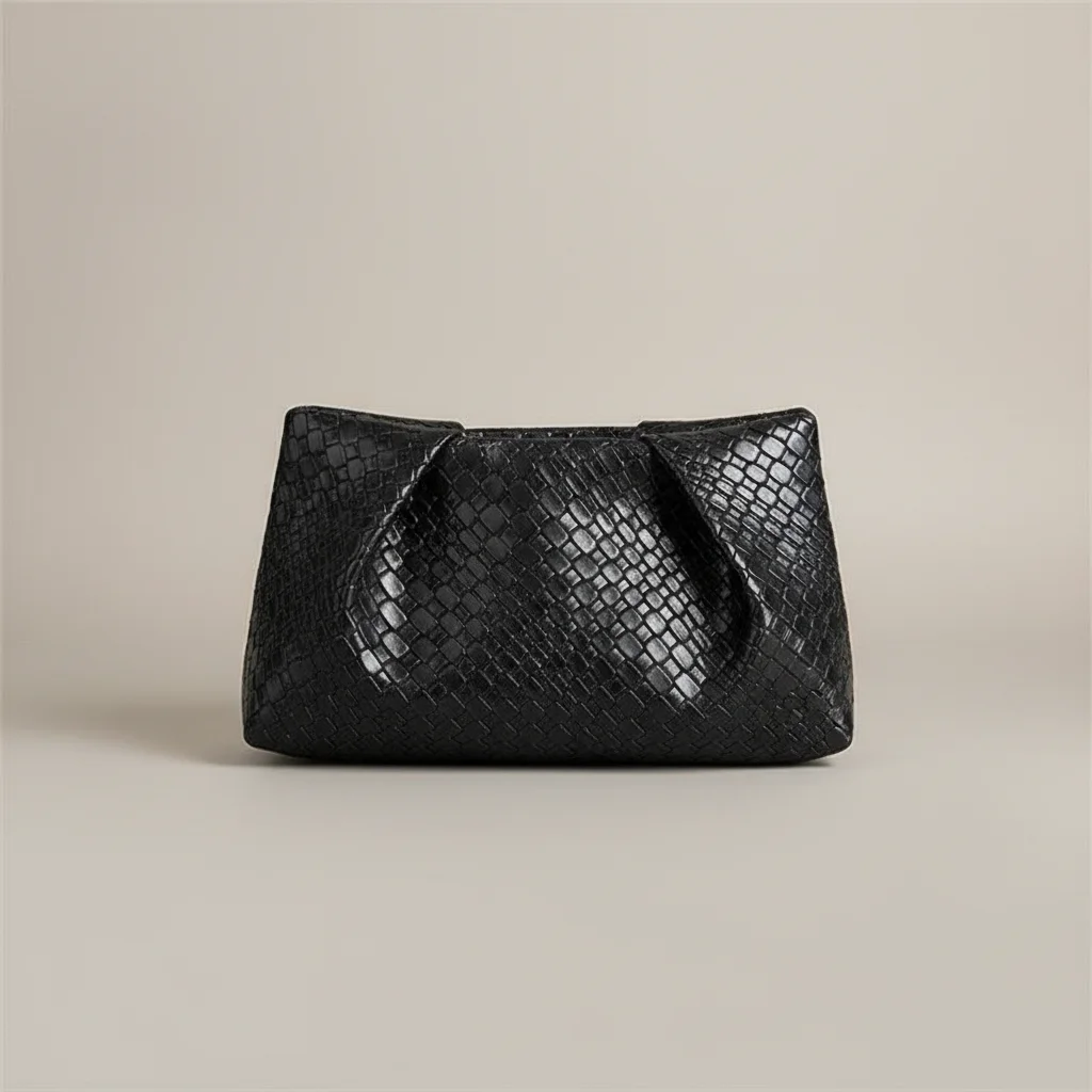 Sac tressé cuir pu soirée élégante - Vue 28 - sac tressé