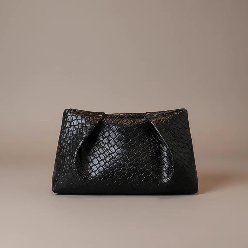 Sac tressé cuir pu soirée élégante - Vue 39 - sac tressé