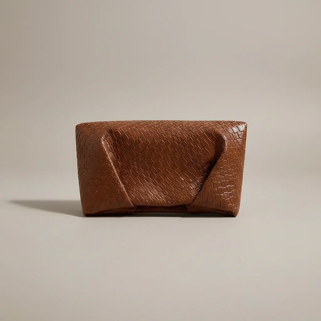 Sac tressé cuir pu soirée élégante - Vue 41 - sac tressé