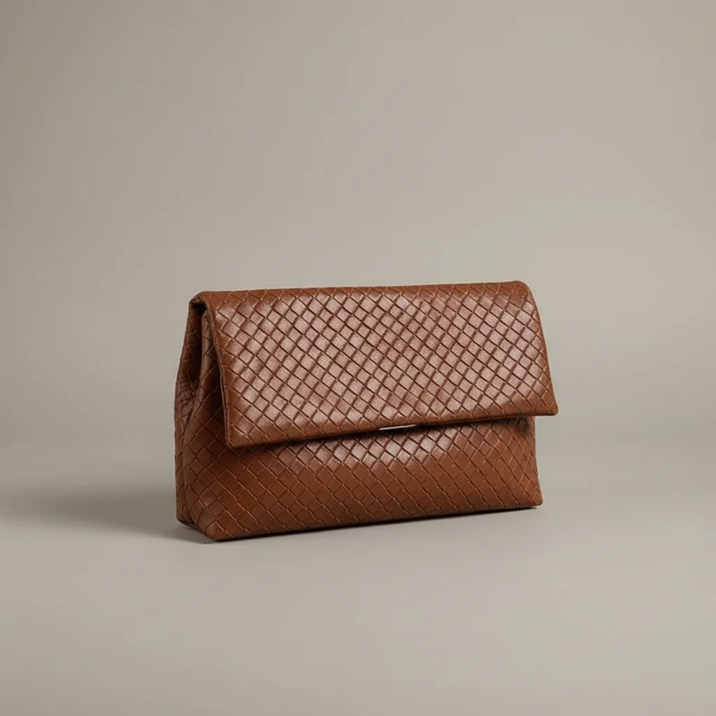 Sac tressé cuir pu soirée élégante - Vue 42 - sac tressé