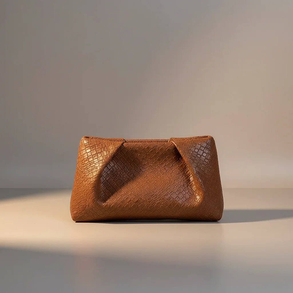 Sac tressé cuir pu soirée élégante - Vue 7 - sac tressé