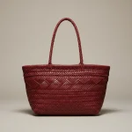 Sac tressé cuir véritable style bohème - Vue 1 - sac tressé
