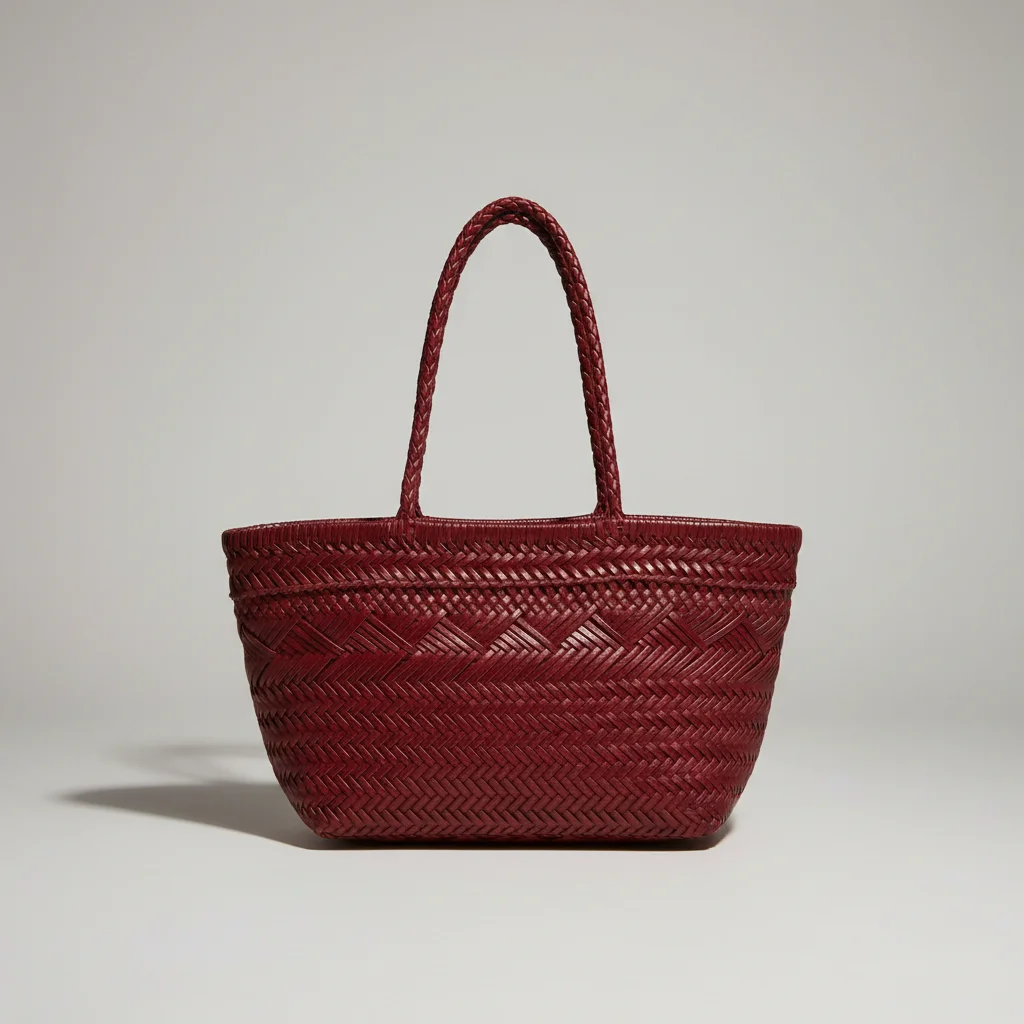 Sac tressé cuir véritable style bohème - Vue 5 - sac tressé