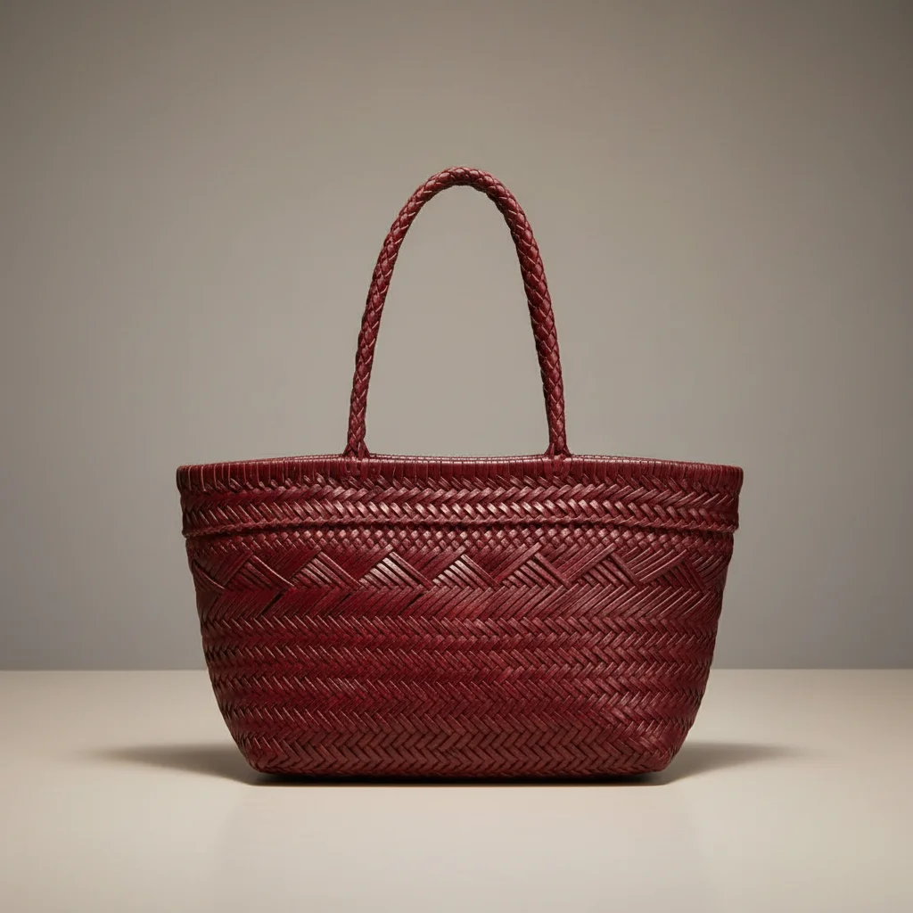 Sac tressé cuir véritable style bohème - Vue 6 - sac tressé