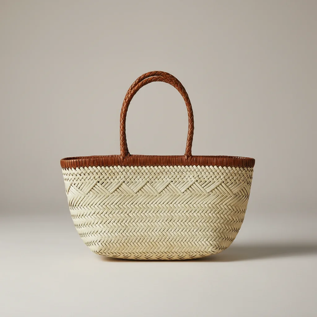 Sac tressé cuir véritable style bohème - Vue 7 - sac tressé