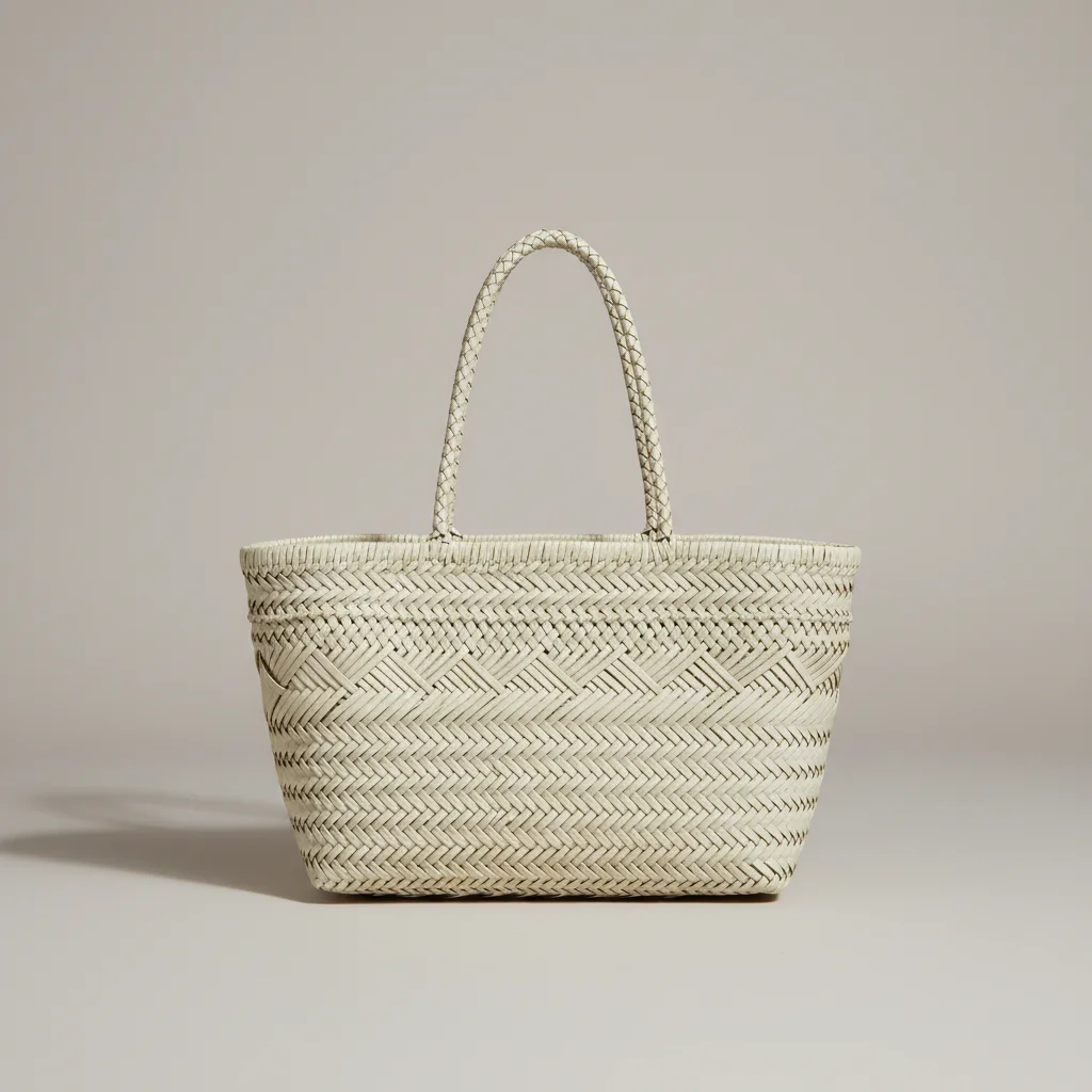 Sac tressé cuir véritable style bohème - Vue 8 - sac tressé