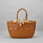 Sac tressé cuir vintage femme - Vue 1 - sac tressé
