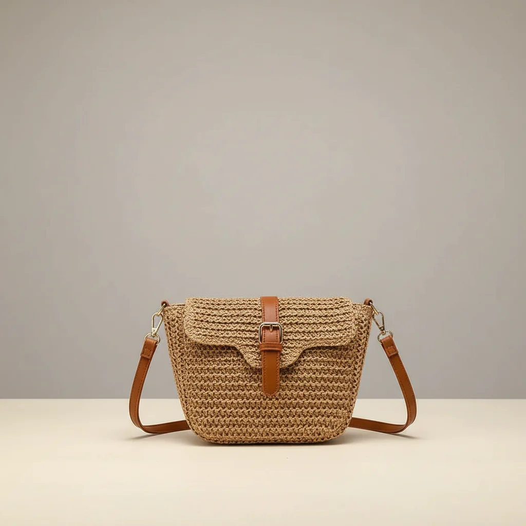 Sac tressé femme bandoulière ajustable - Vue 14 - sac tressé