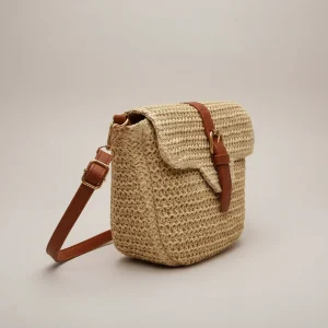 Sac tressé femme bandoulière ajustable - Vue 2 - sac tressé