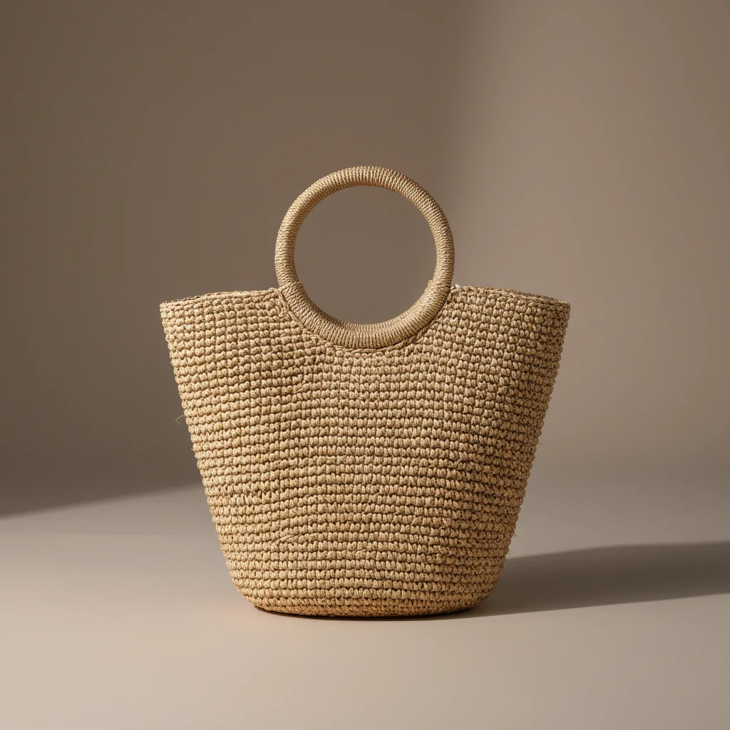 Sac tressé femme en paille grande capacité - Vue 8 - sac tressé